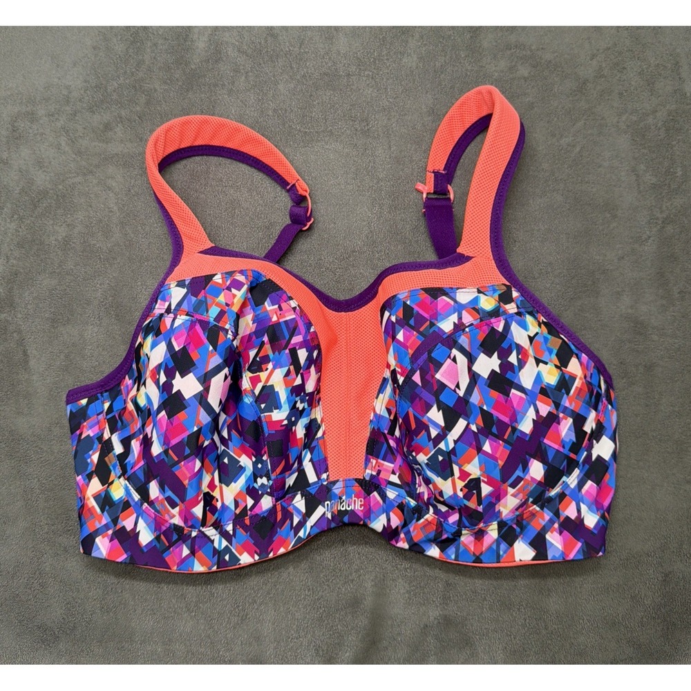 Panache Power Underwire High Impact Sports Bra 5021 Multicolored Size 34E